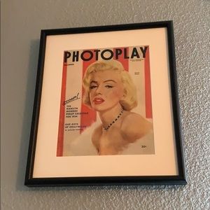 Framed Marilyn Monroe rare Magazine
